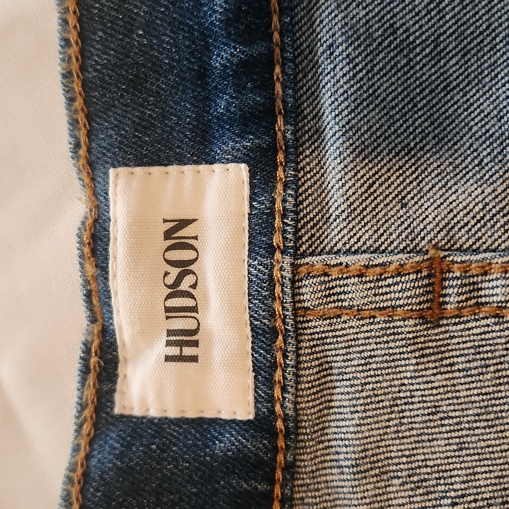 Hudson Jeans Women's Blue Denim Shorts - Picture 3 of 6